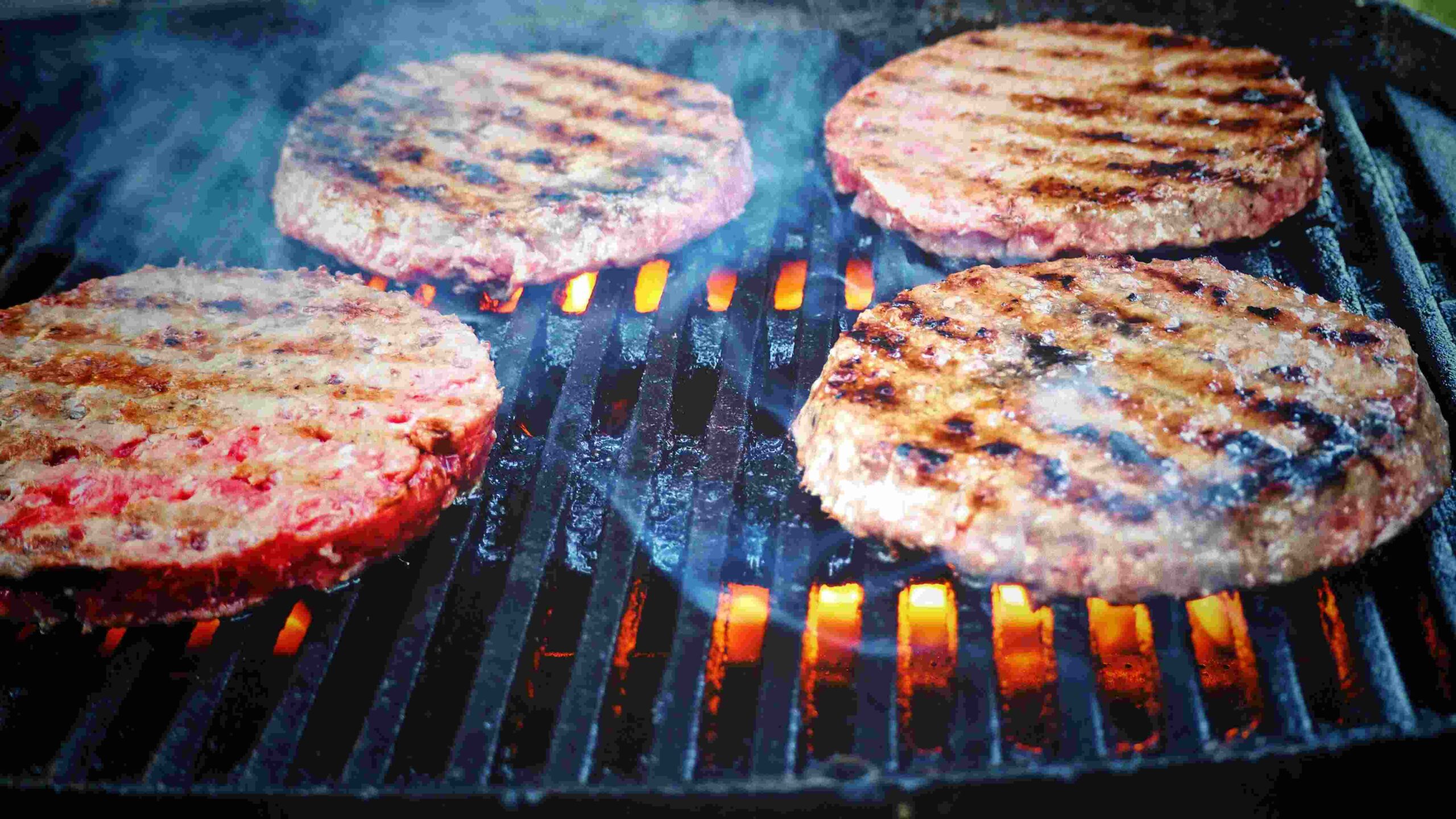 Ingredients for homemade burgers on a kitchen counte